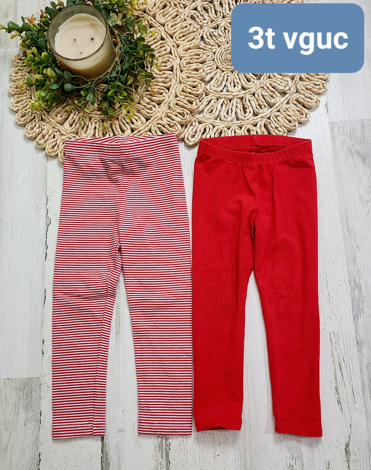 stripe and red leggings