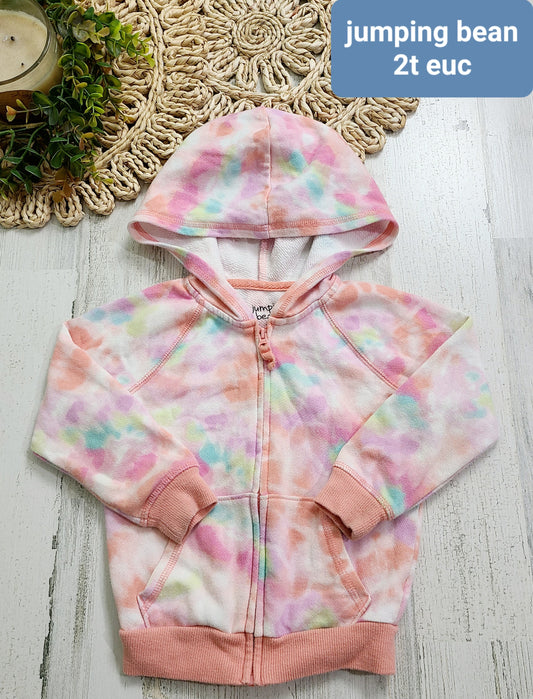 jumping bean tie dye zip