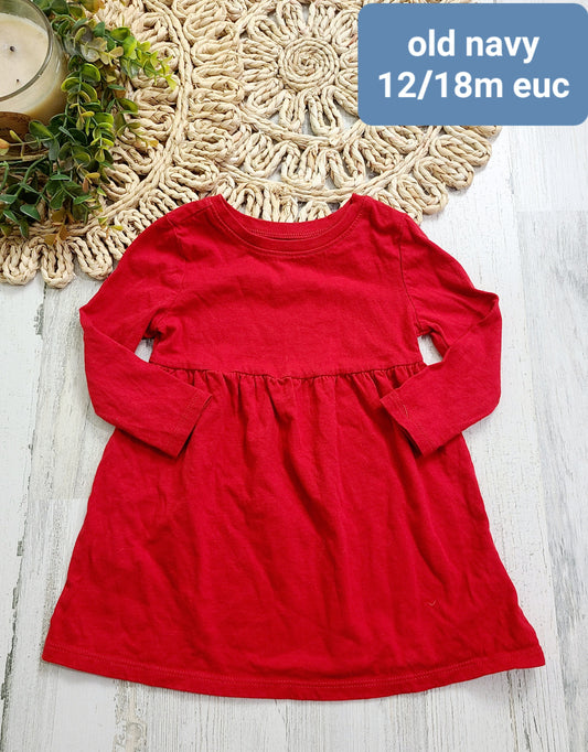 old navy red dress