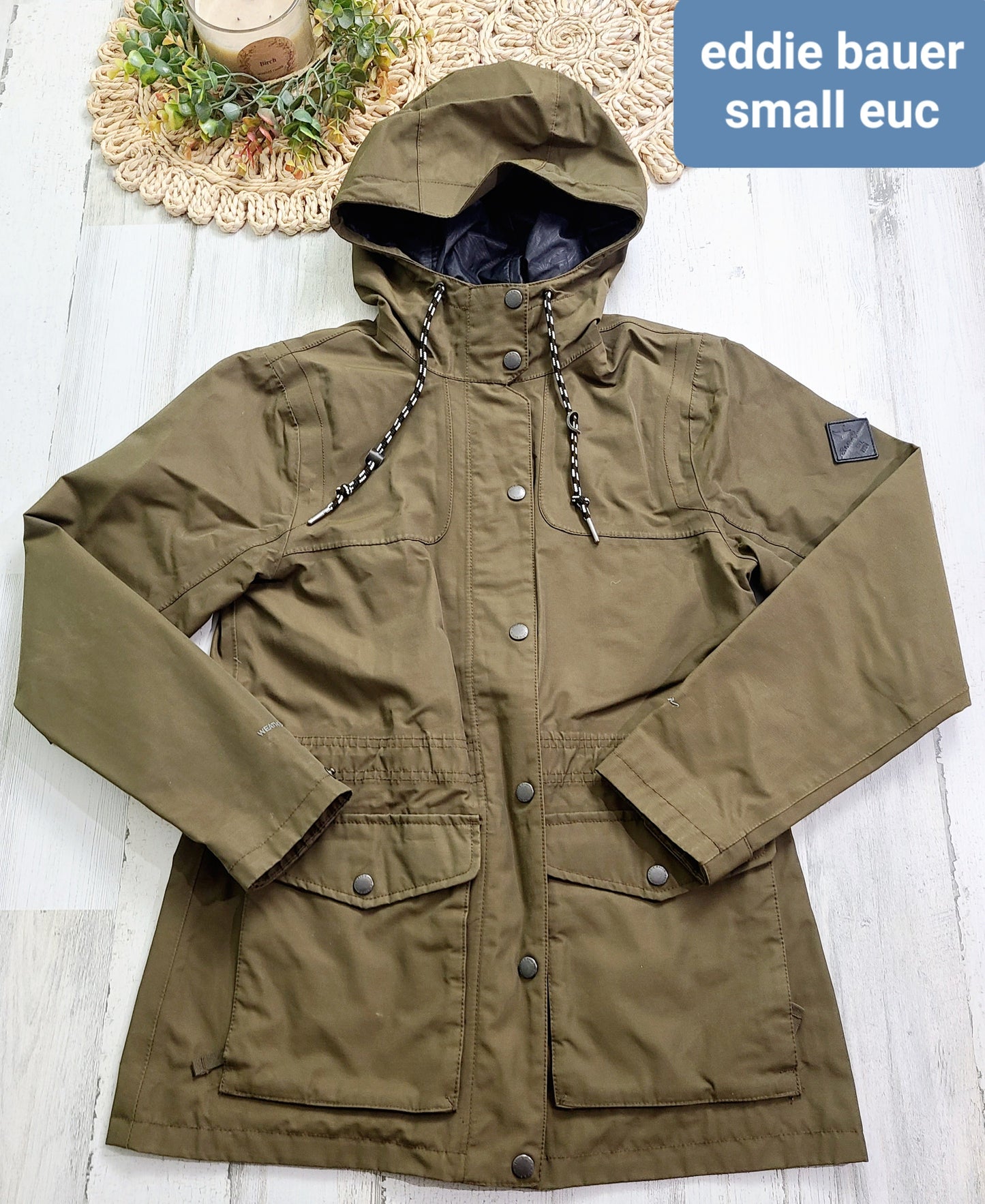eddie bauer olive coat