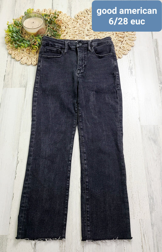 good american charcoal jeans