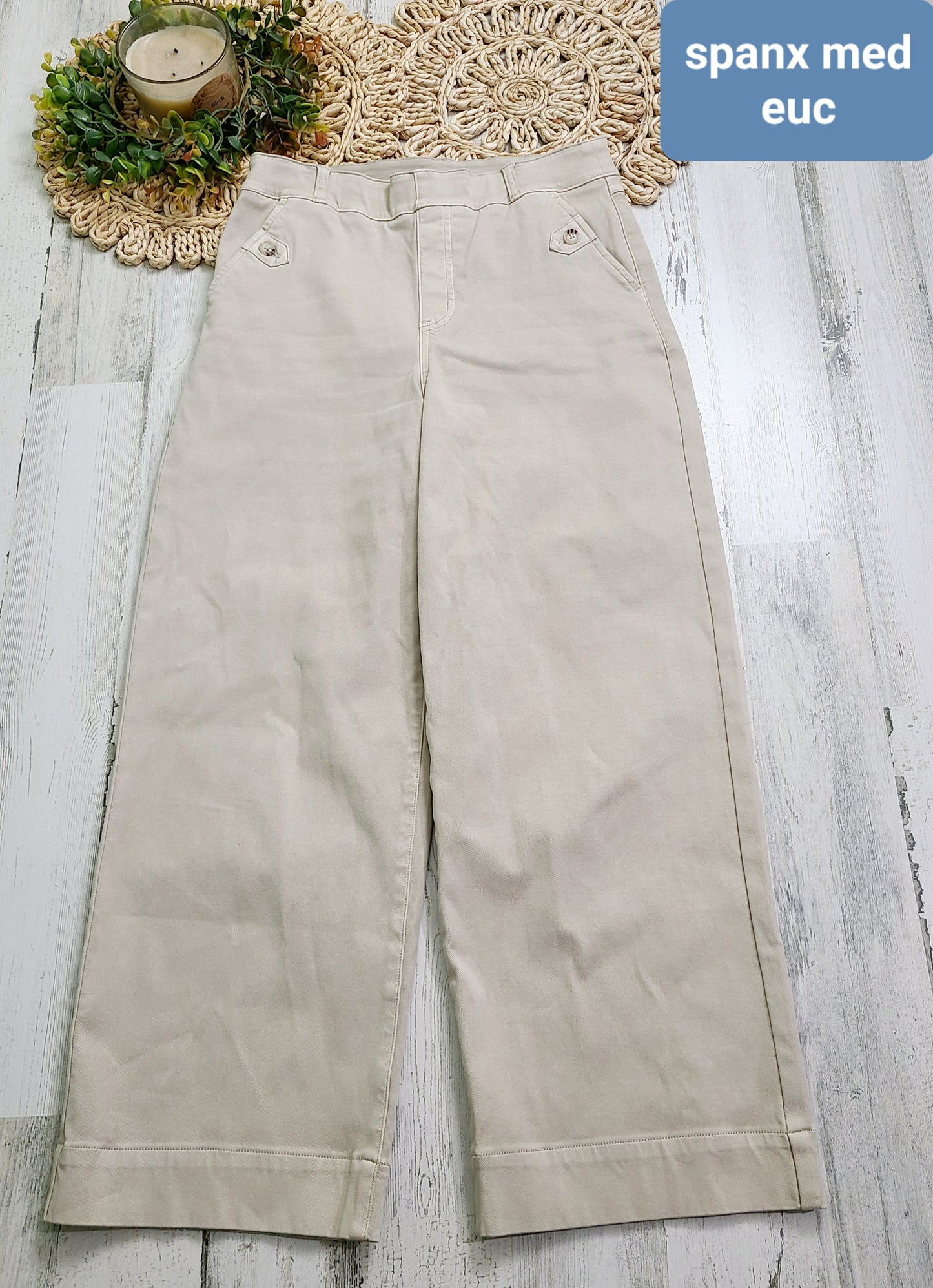 spanx khaki ankle