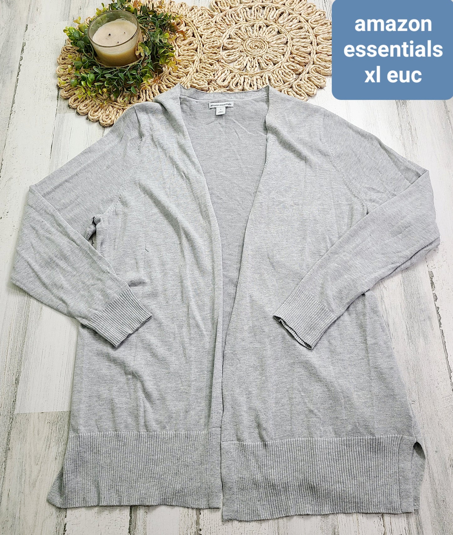 amazon essentials gray cardigan