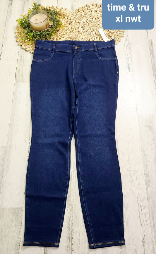 new time & tru elastic waist