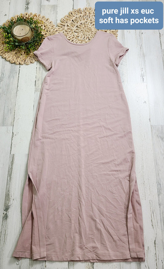 pure jill midi soft dress