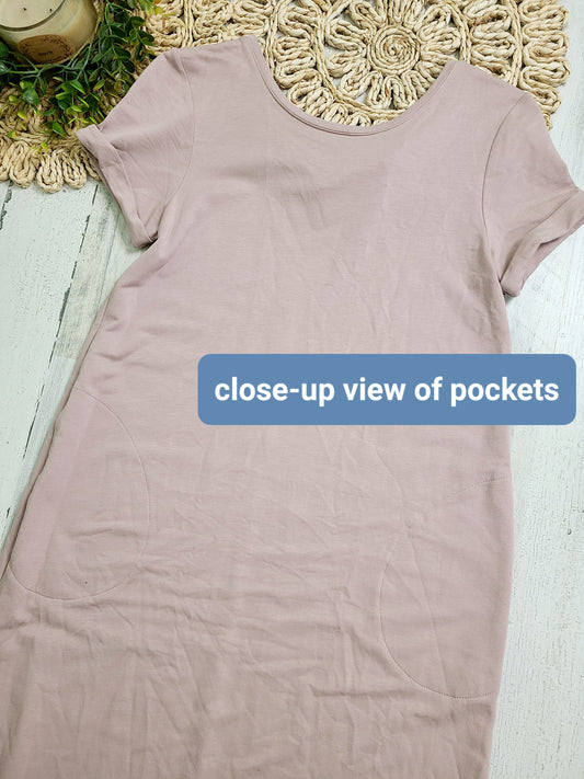 pure jill midi soft dress