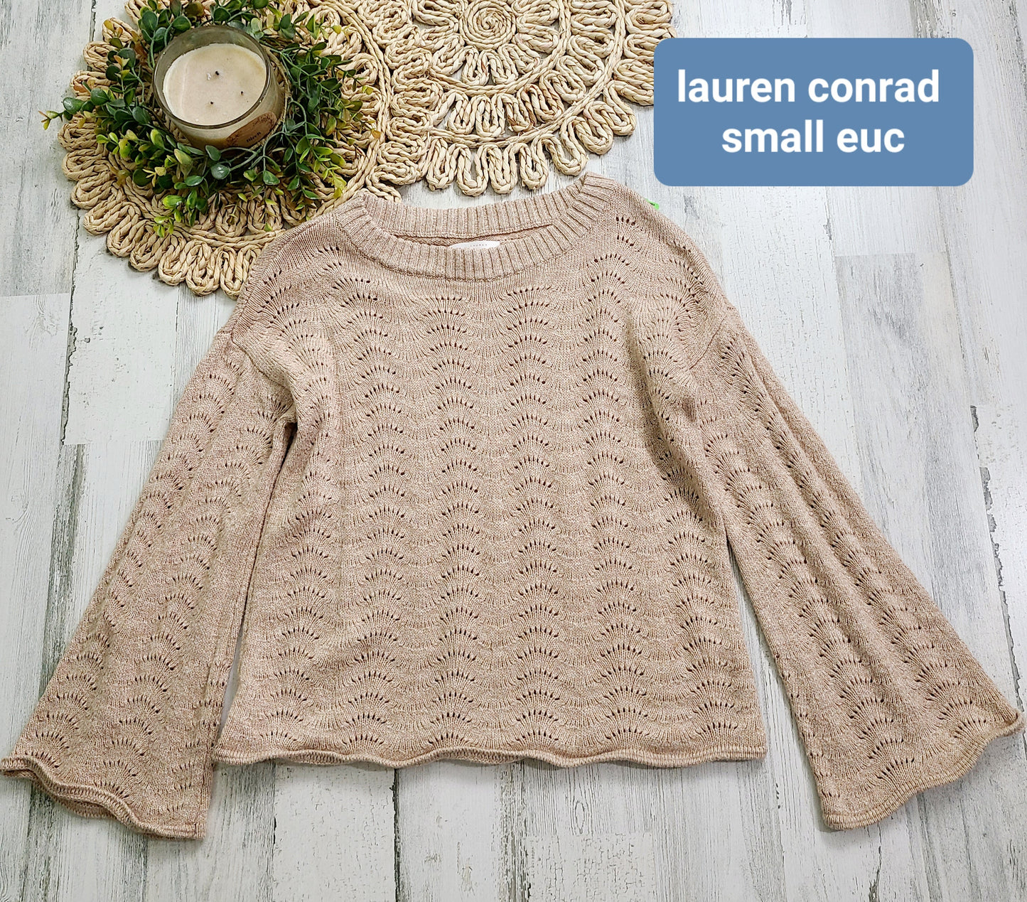 lauren conrad eyelet sweater