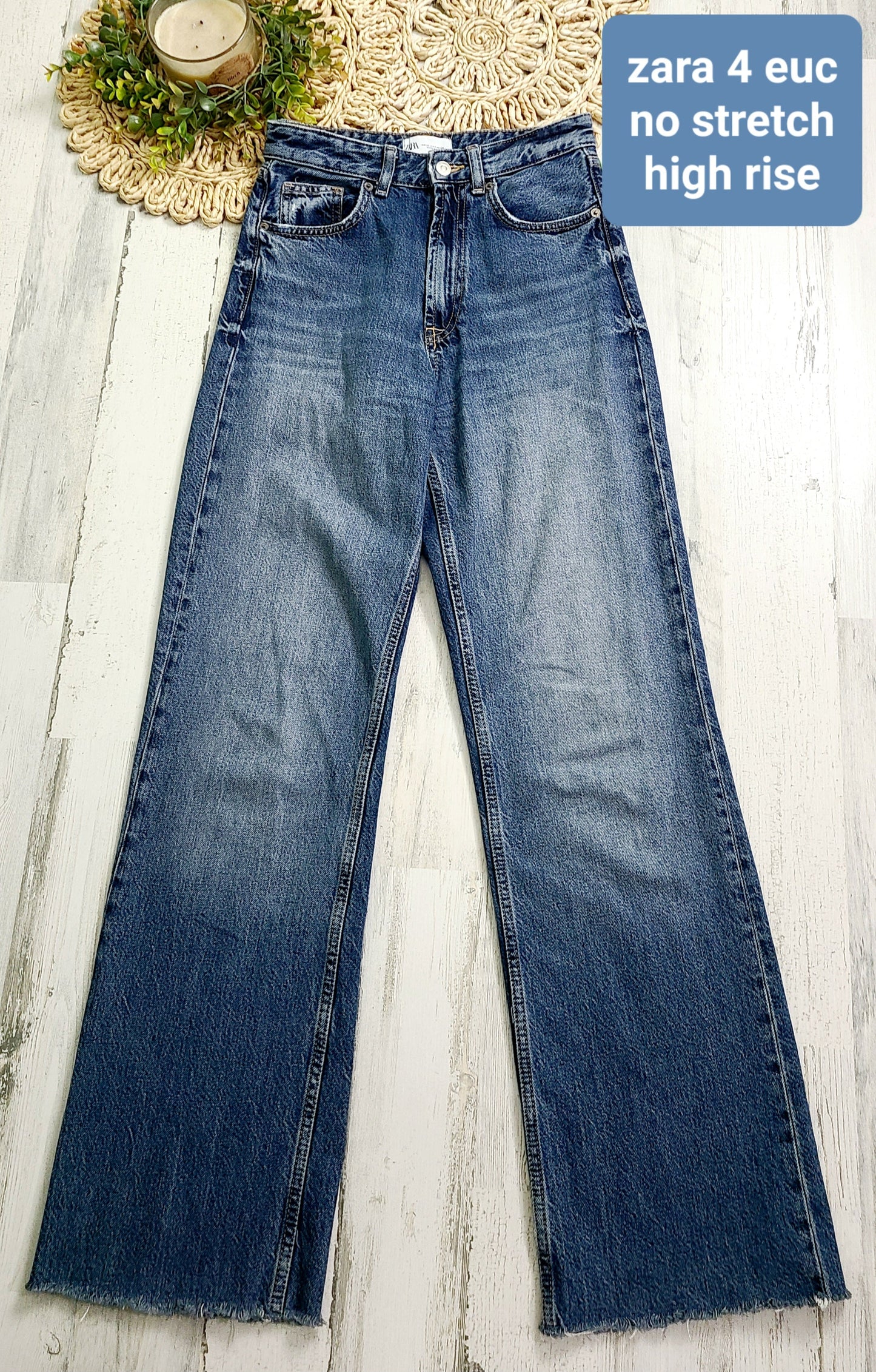 zara raw hem jeans