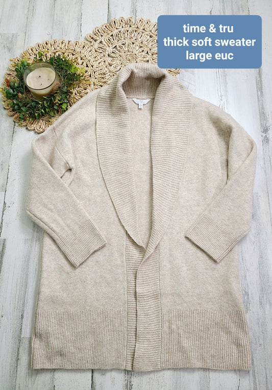 time & tru thick cardigan