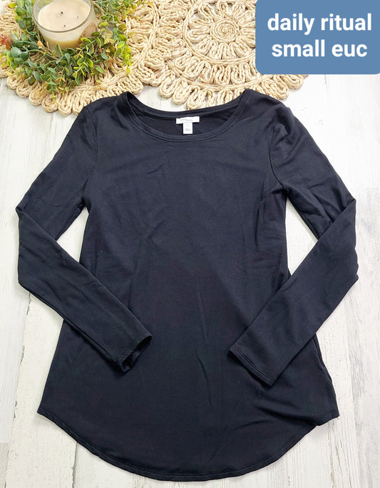 daily ritual black long sleeve