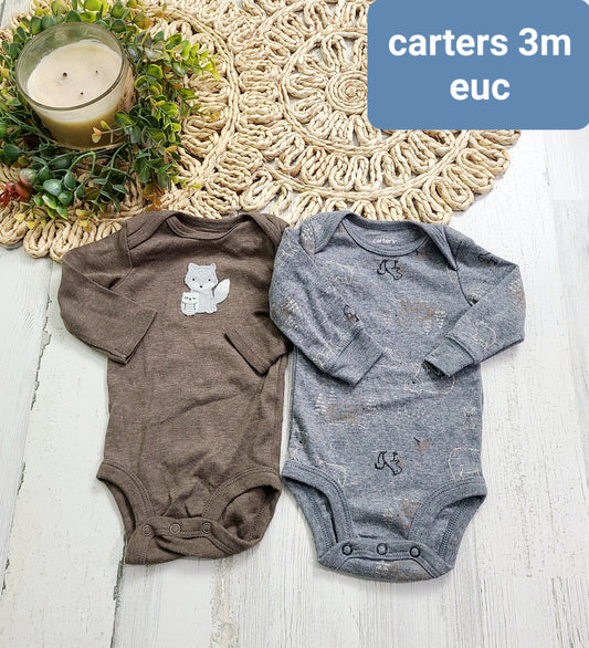carters brown and gray