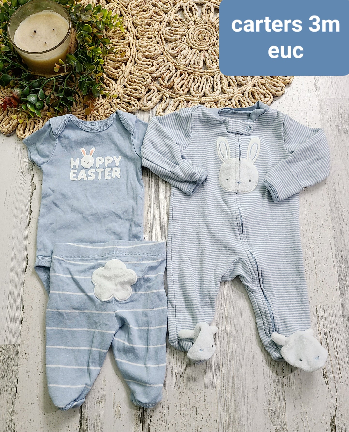 carters blue easter set