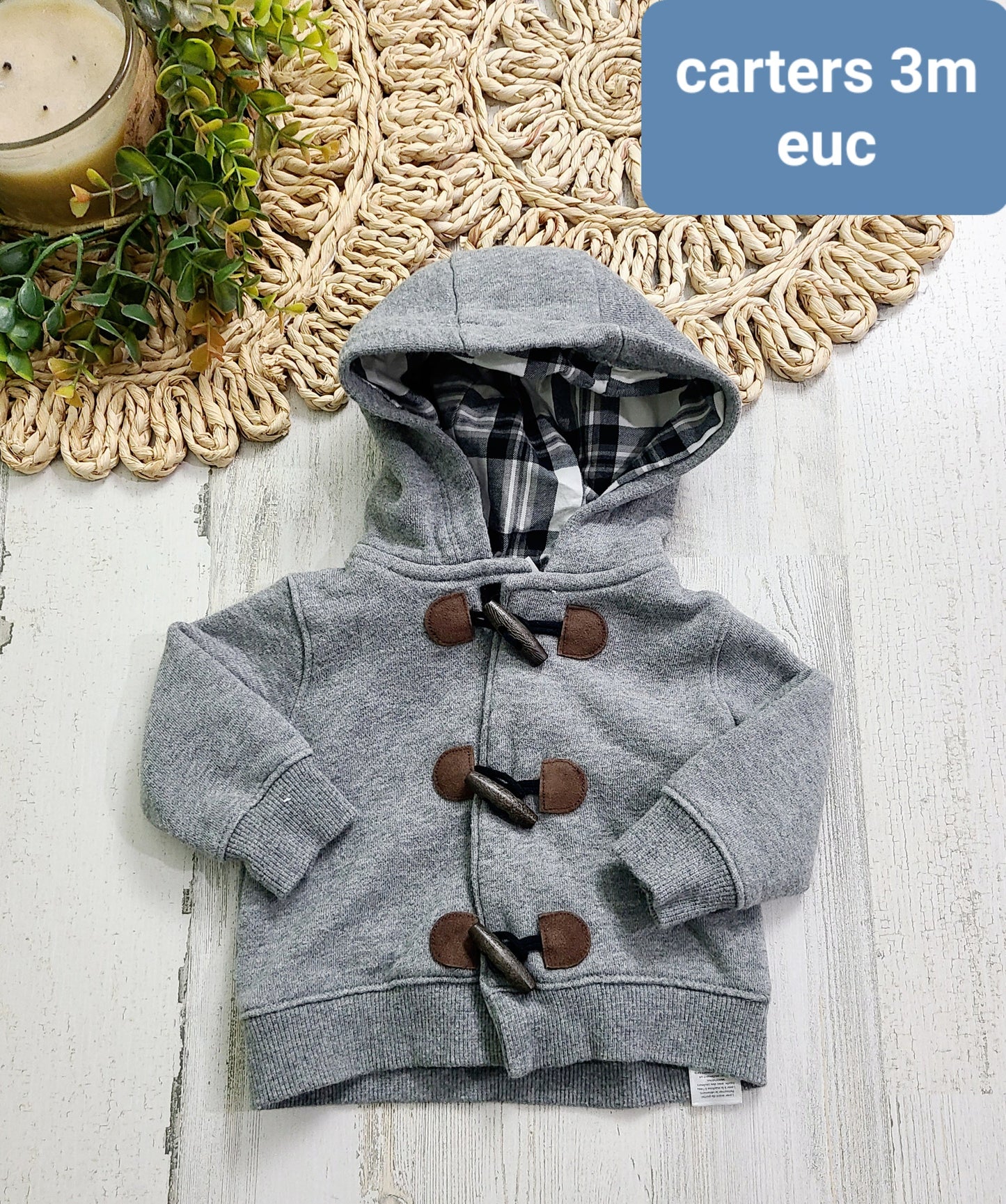 carters plaid hoodie