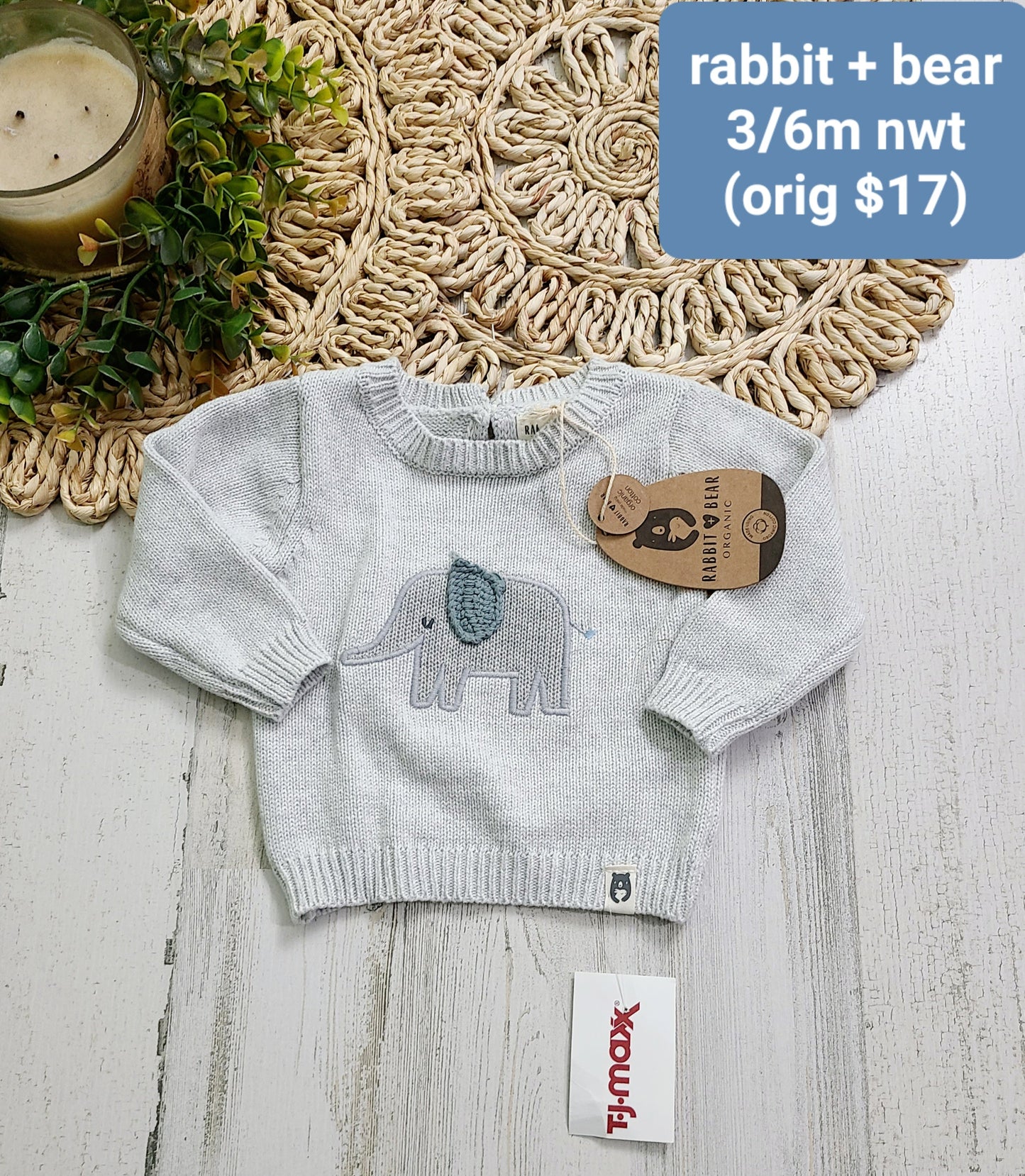 new rabbit + bear sweater