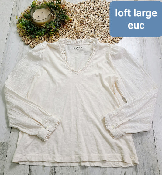 loft off white top