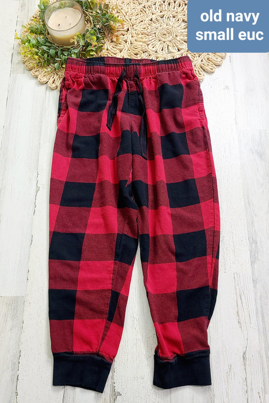 old navy plaid pj pants