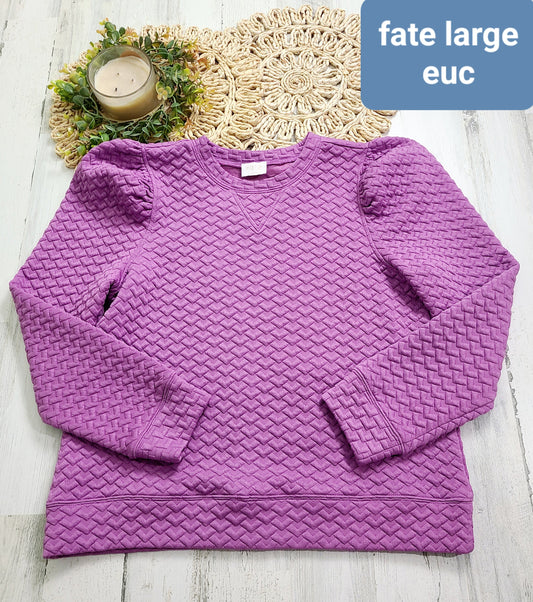 fate quilted pullover