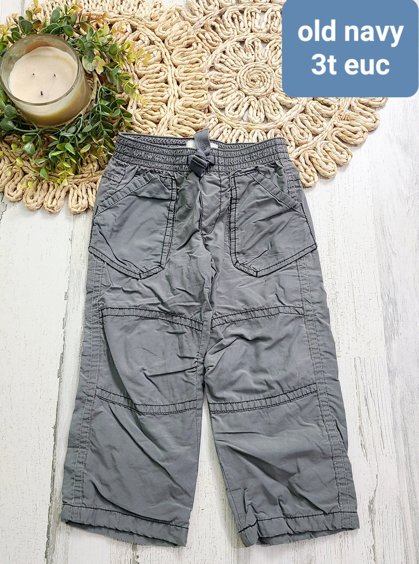 old navy gray pants boys