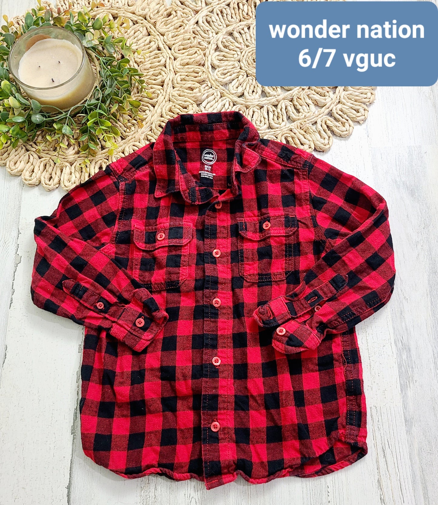 wonder nation red plaid