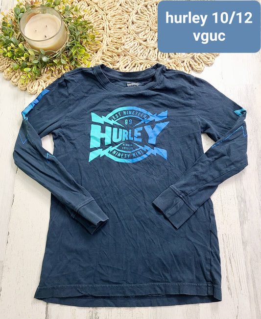 hurley blue long sleeve