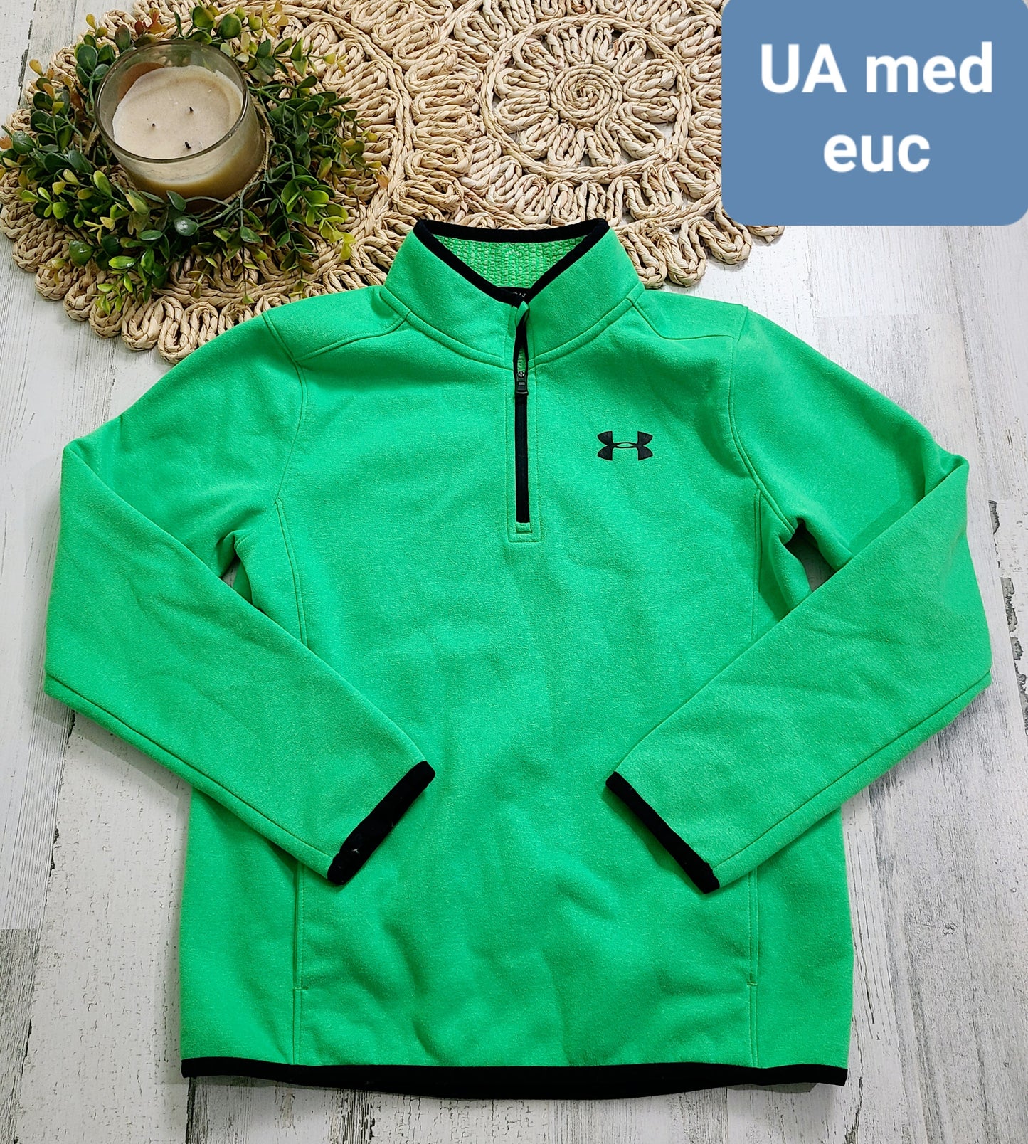 under armour green quarter zip