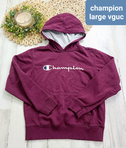 champion burgundy hoodie