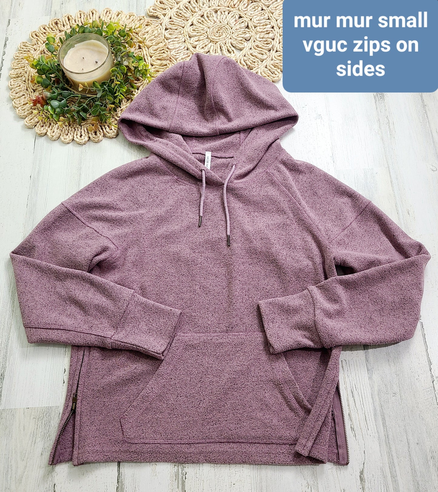 mur mur hoodie with zippers