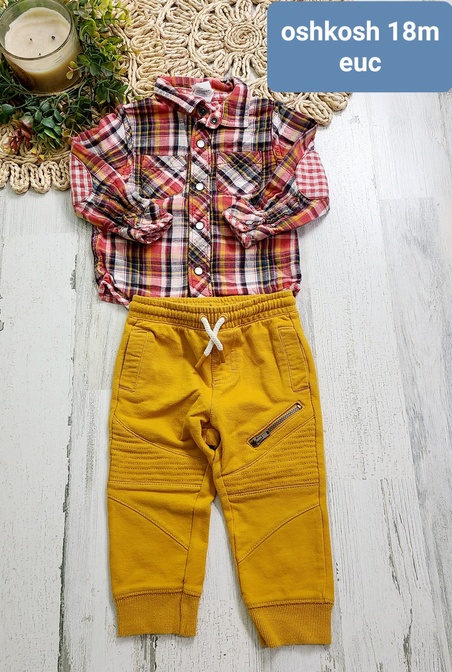 oshkosh mustard outfit