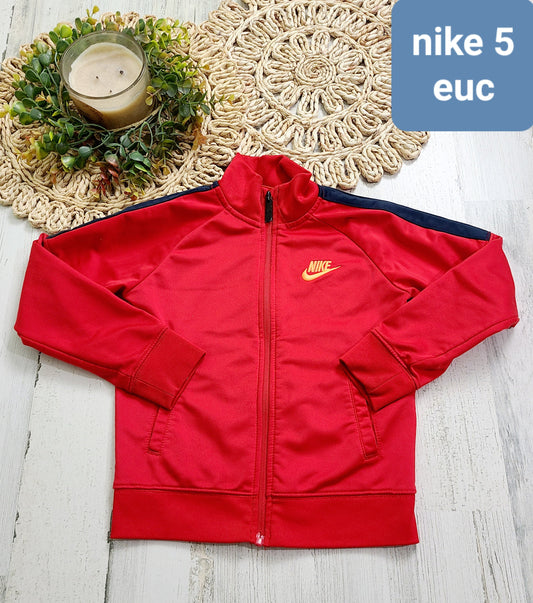nike red zip 5t