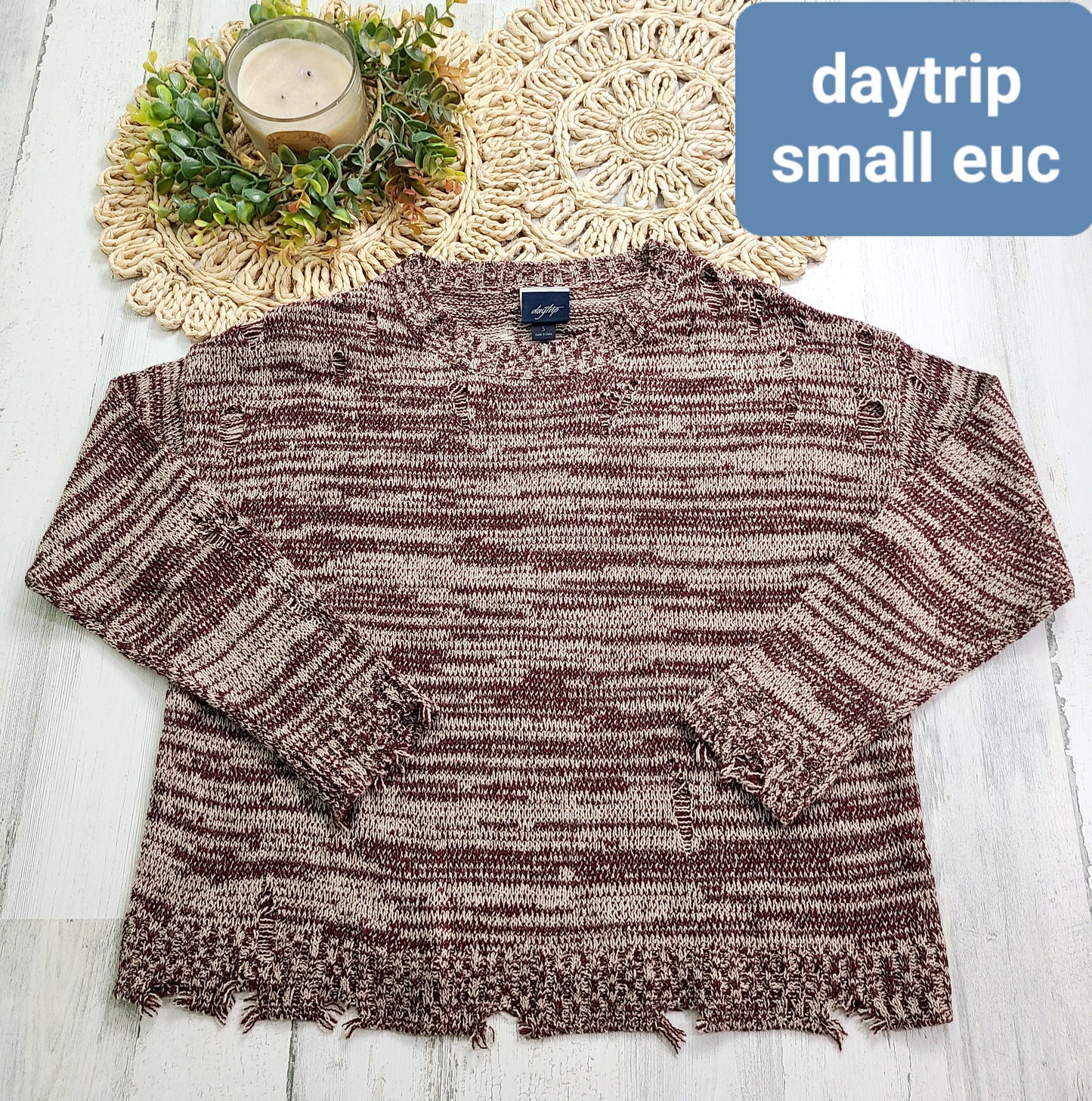 daytrip distressed sweater