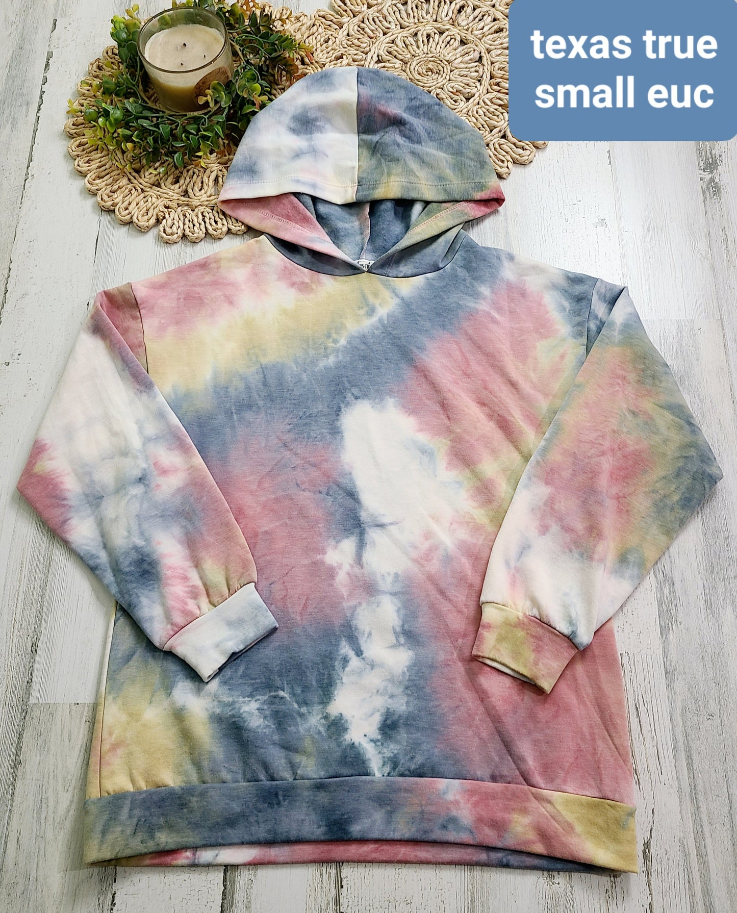 texas true tie dye hoodie