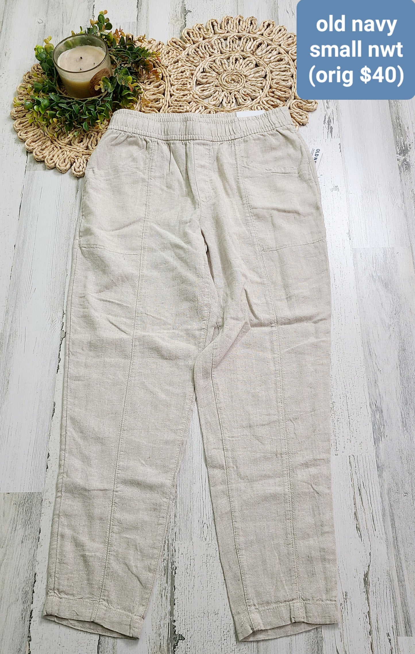new old navy linen