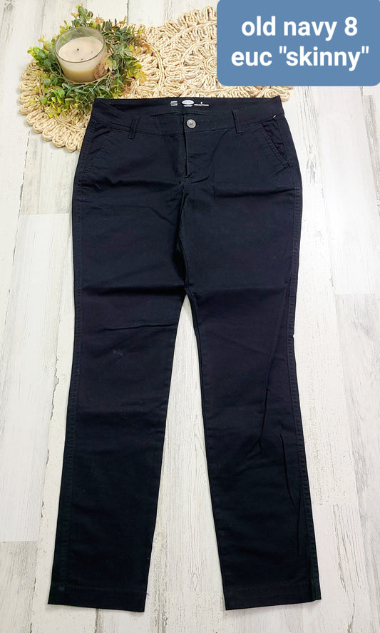 old navy 8 skinny black