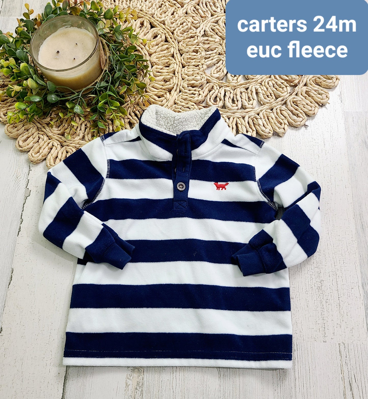carters stripe fleece