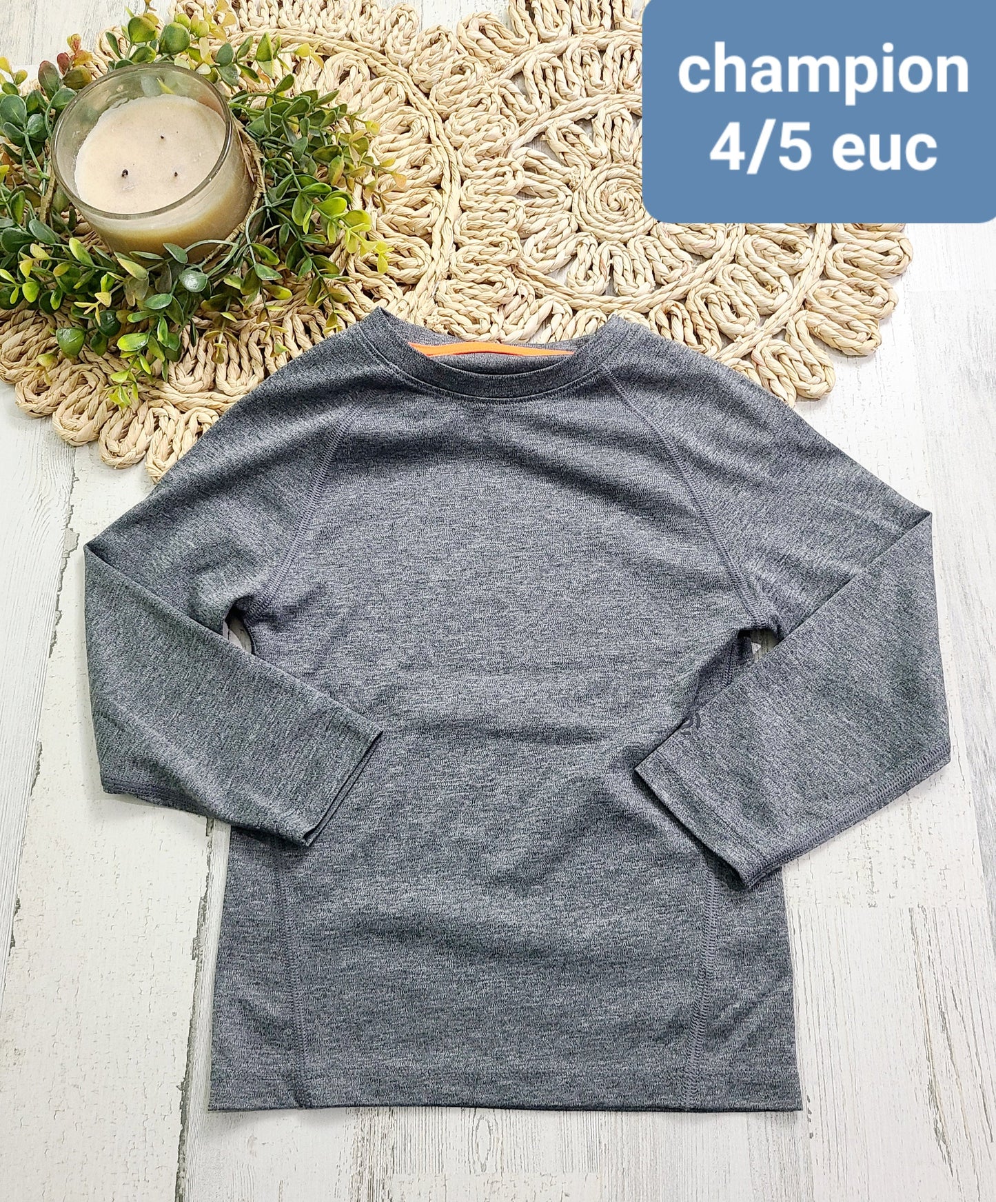 champion gray long sleeve