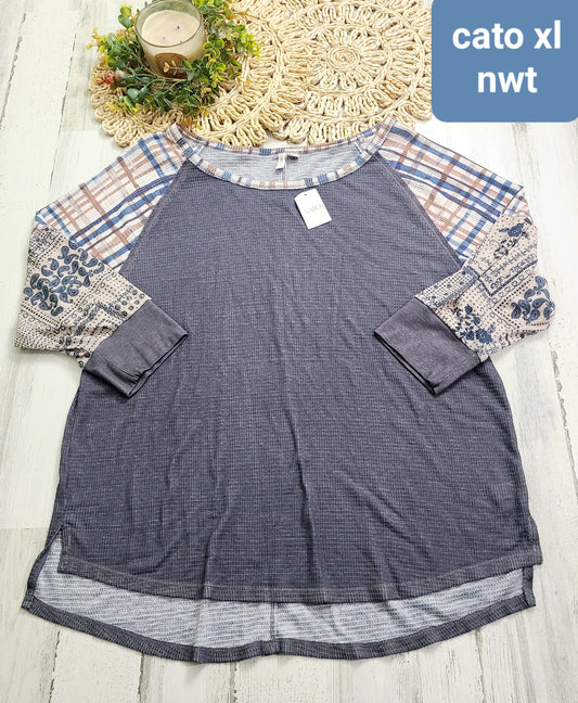 new cato 3/4 sleeves