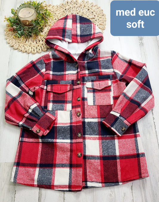 medium plaid shacket