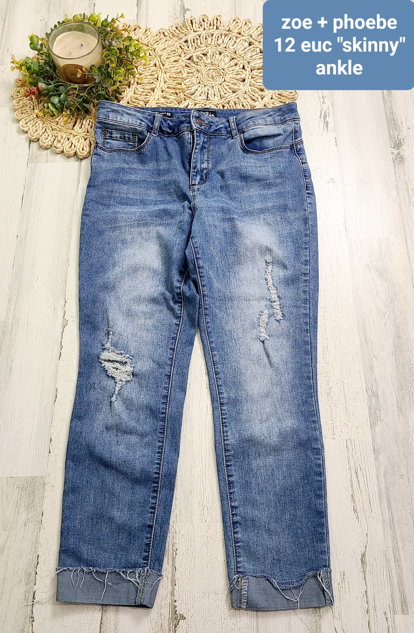 zoe + phoebe skinny ankle