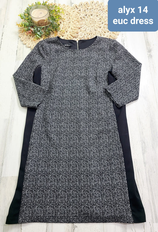 alys dress black gray