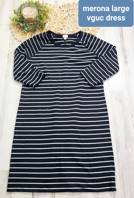 merona striped dress