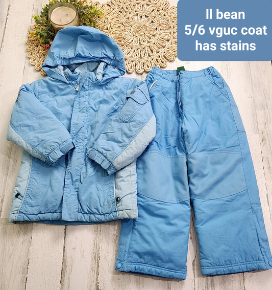 llbean coat and snowpants