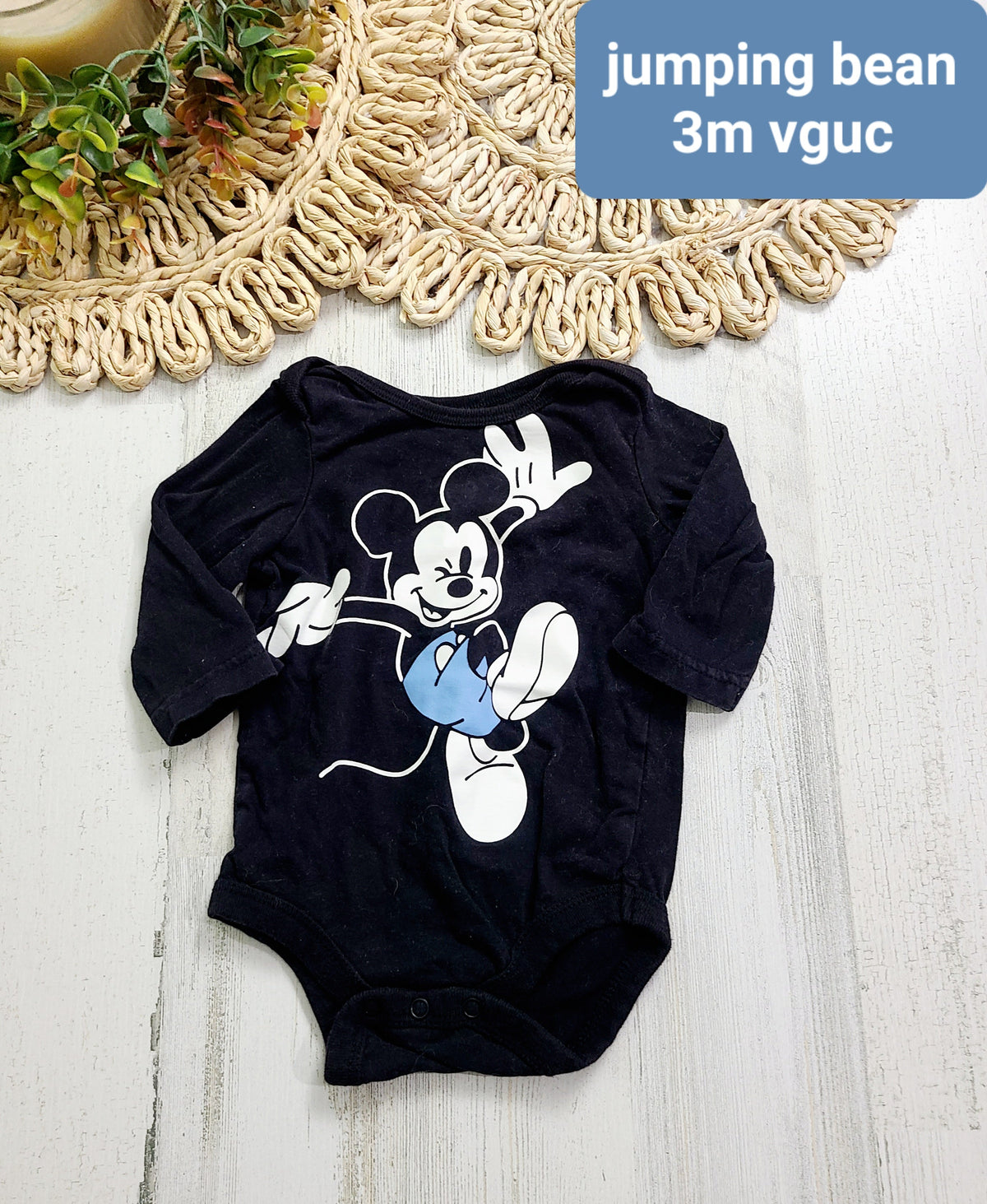jumping beans mickey onesie