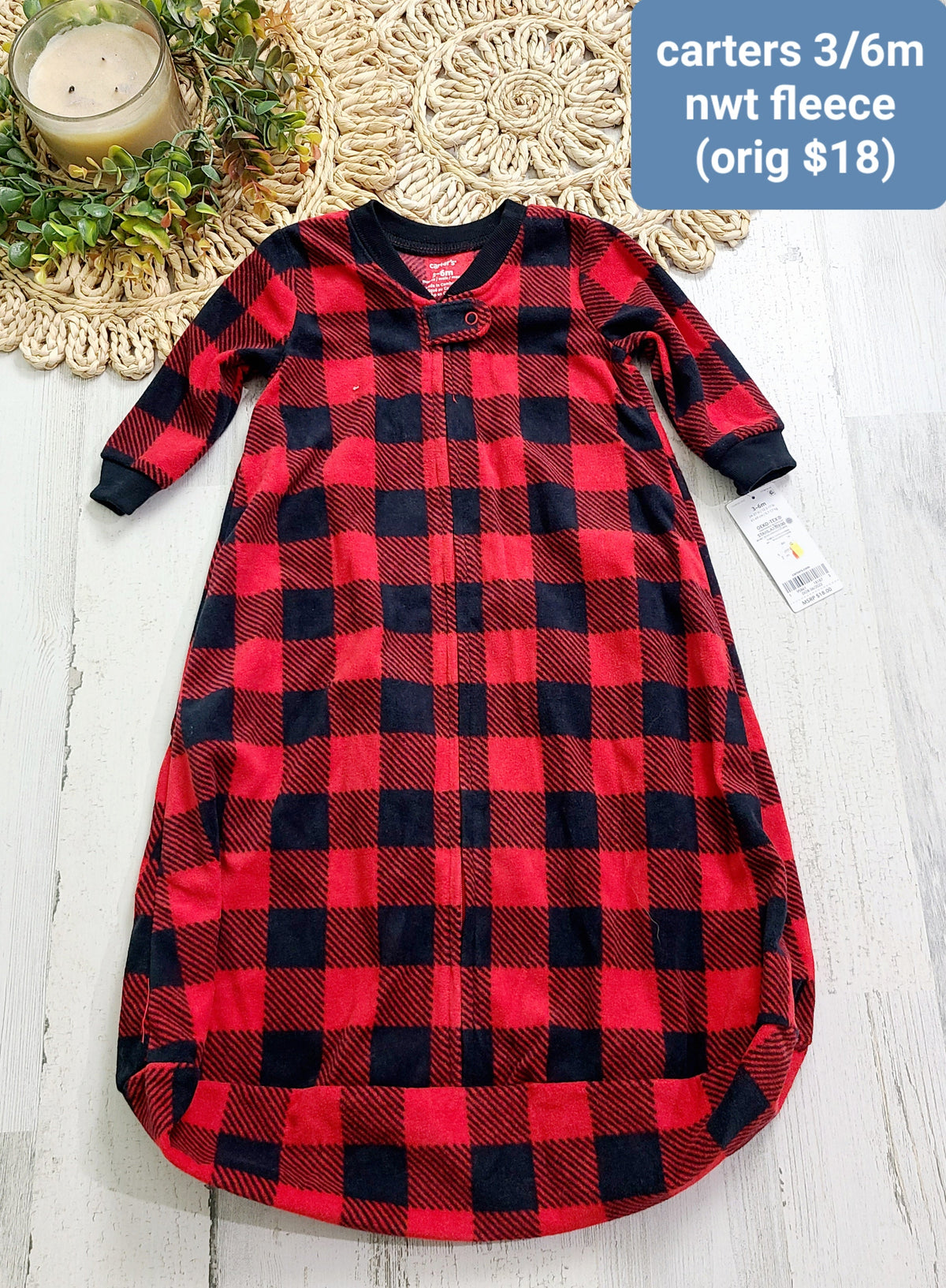 new carters fleece sleepsack