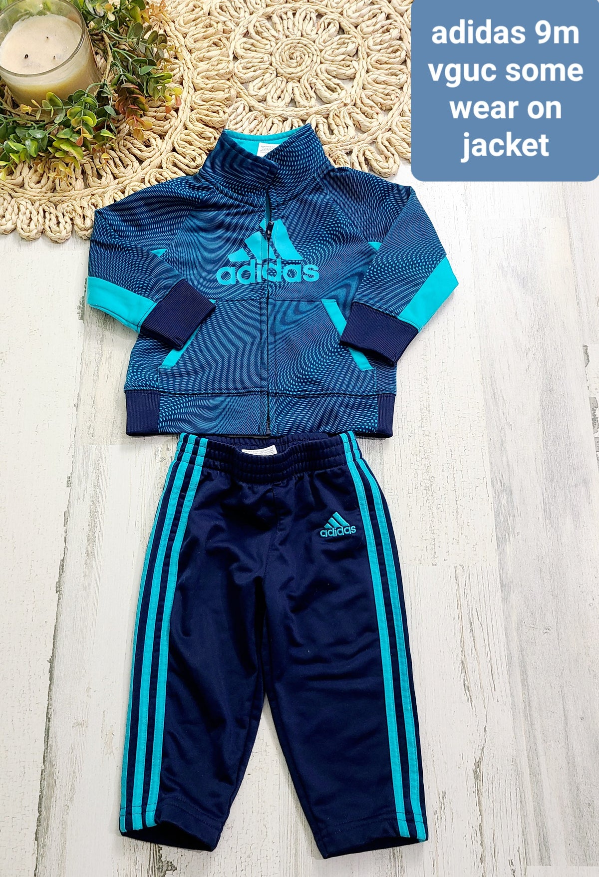 adidas blue outfit