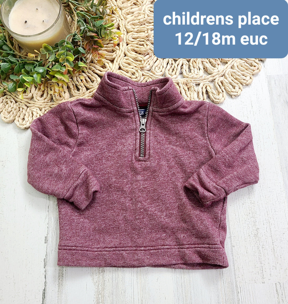 childrens place pullover burgundy