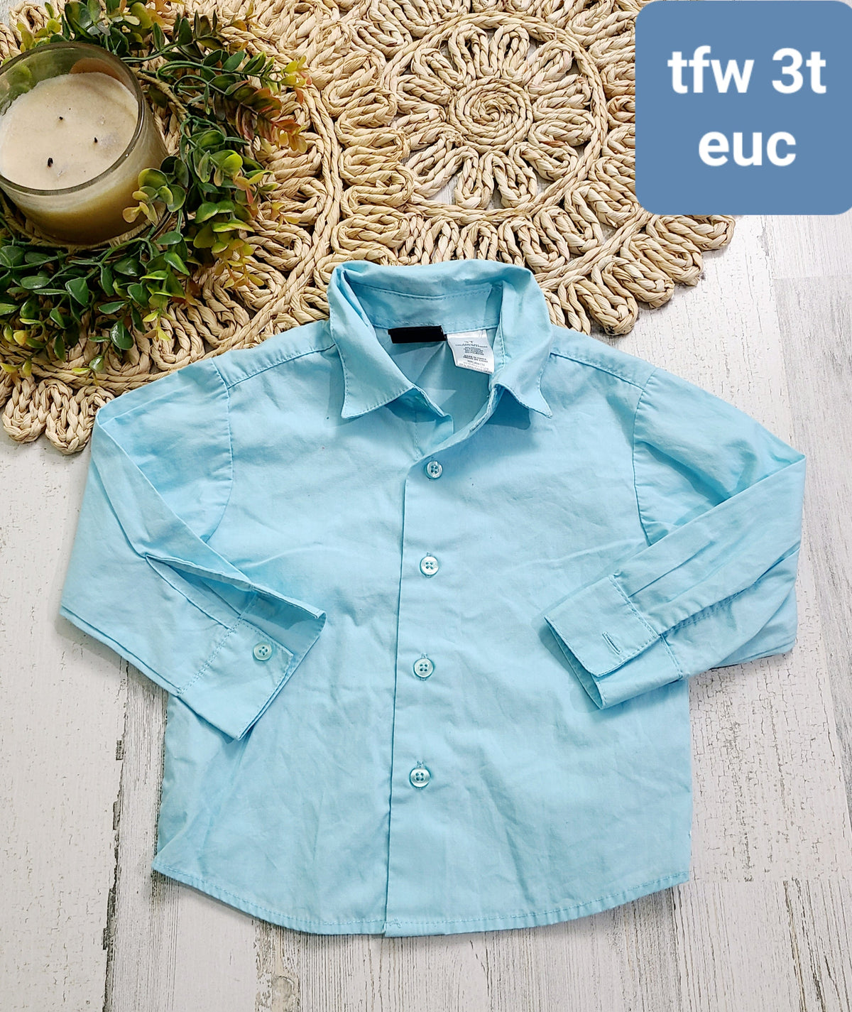 tfw blue button up