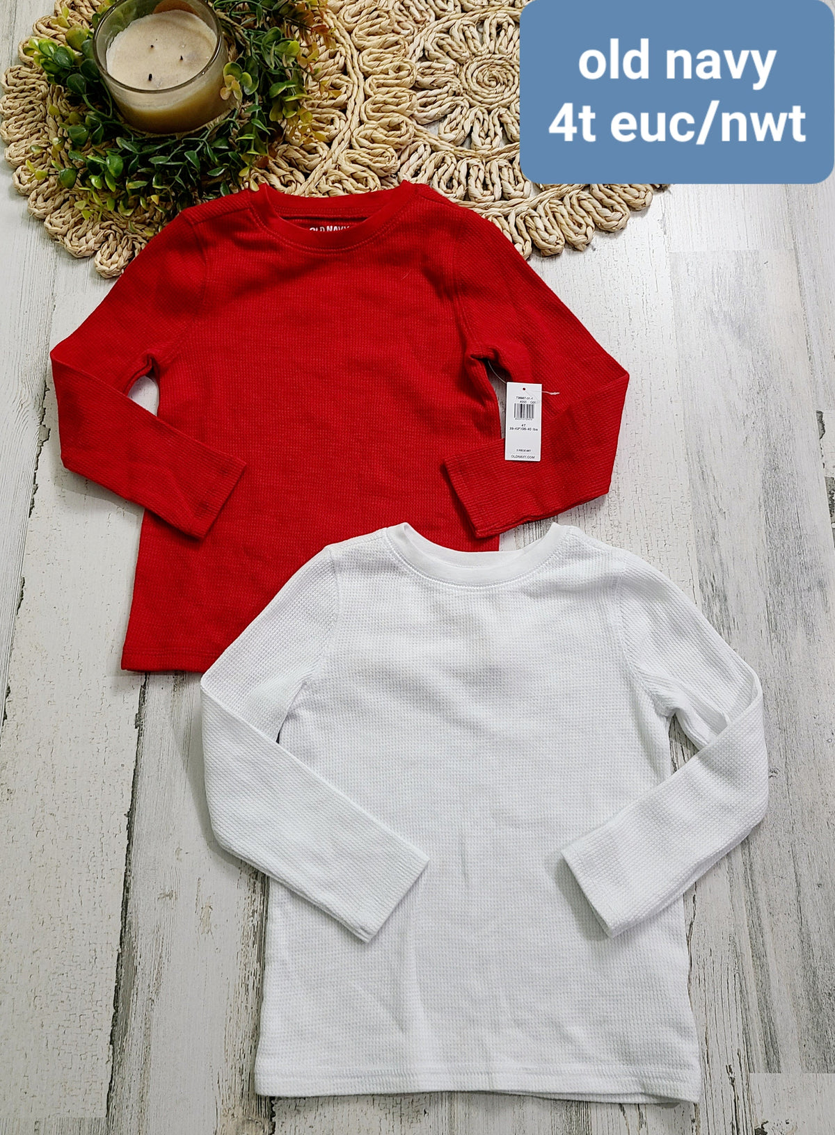 new old navy red and white