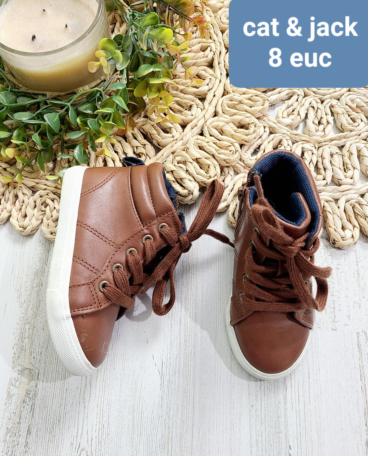 cat & jack brown lace boots