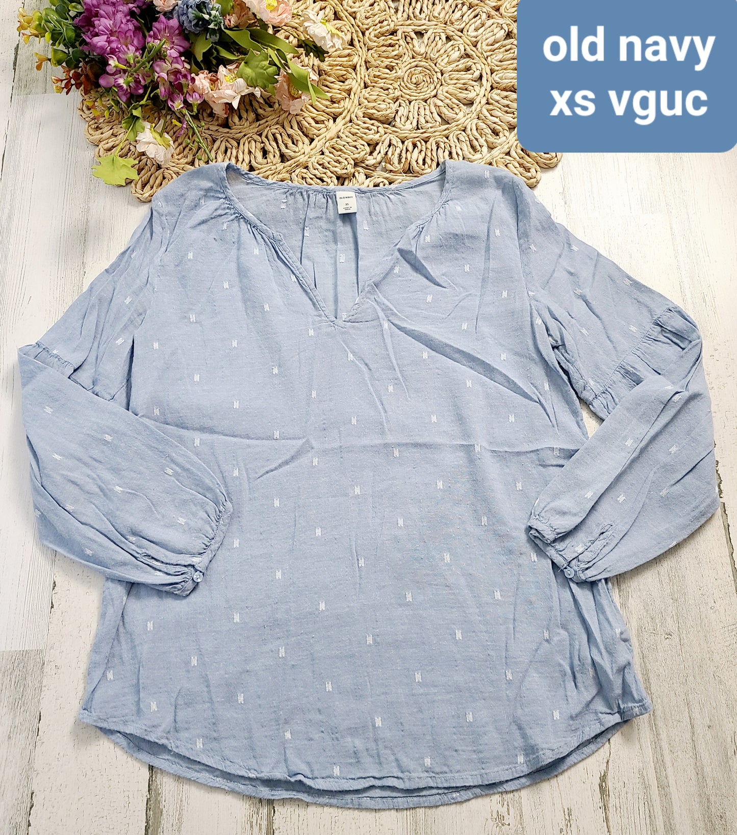 old navy blue vneck