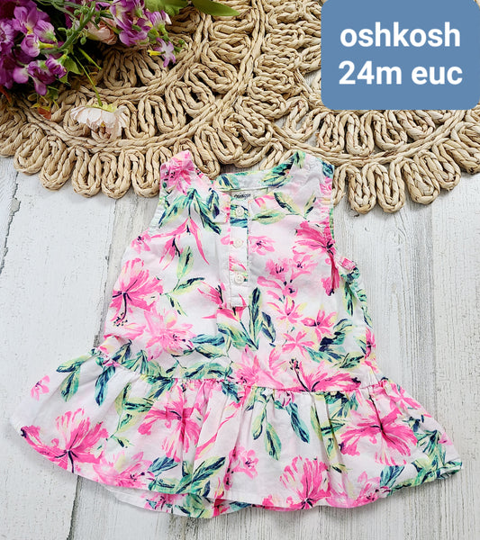 oshkosh neon pink flowers